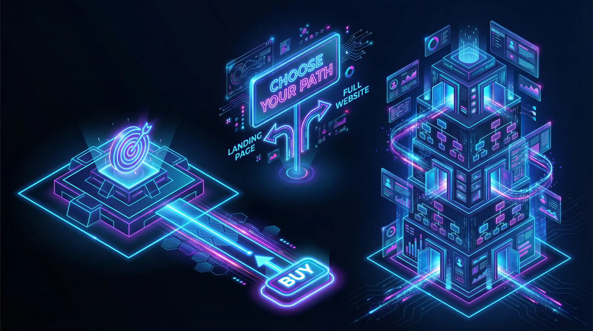 Landing Page vs Site Completo