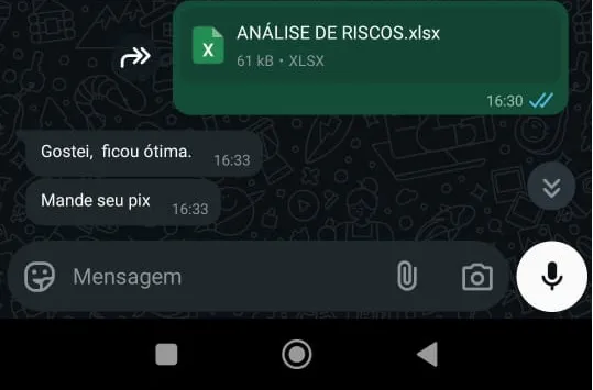 Depoimento do cliente Pedro